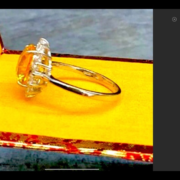 NEW Real Gemstone LG 925 sterling ring 8 NoTarnish - Picture 3 of 5